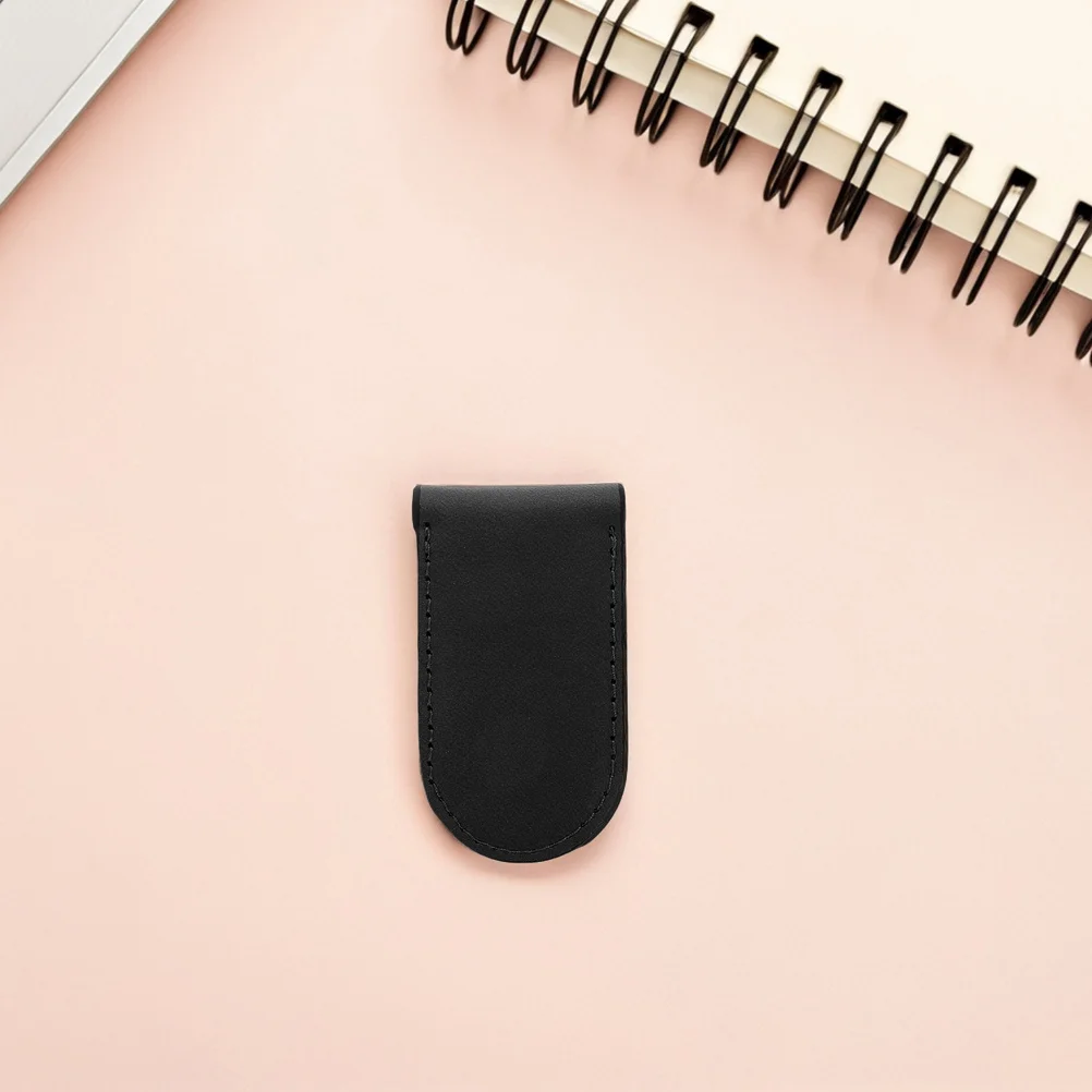 Morsetto per portafoglio porta contanti con clip in PU da 2 pezzi Accessorio pratico portatile per riporre le carte per uomini e donne all'aperto