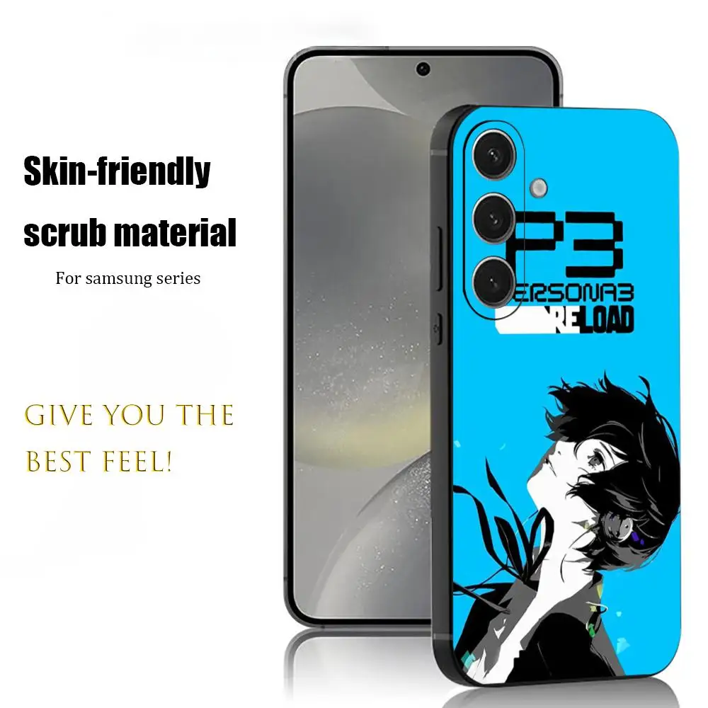 P-Persona 3 R-ReloadS Phone Case For Samsung Galaxy S26 S25 S24 S23 S22 S21 Plus Ultra Note20 Soft Black