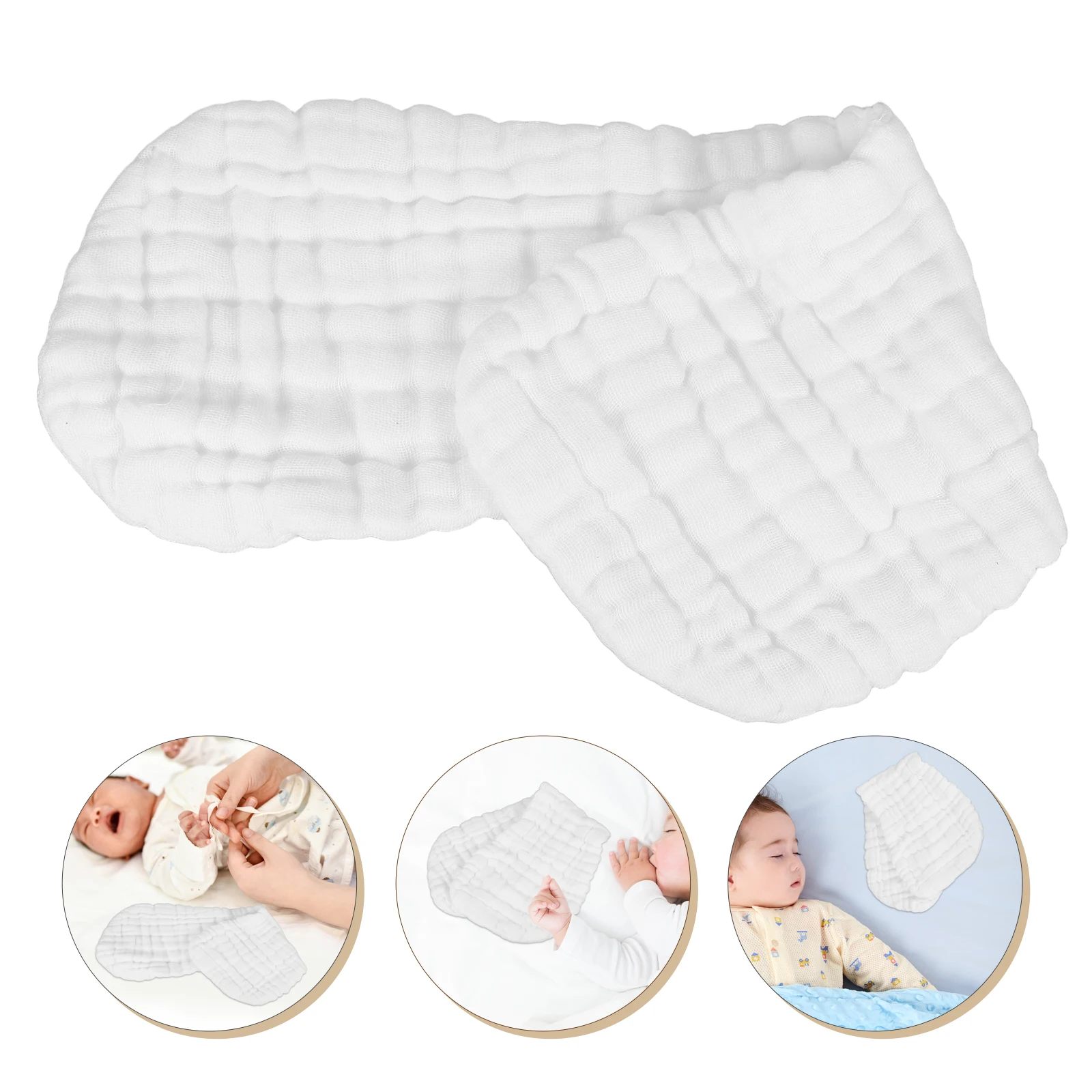 

Peanut Shape Gauze Cloth Diapers Reusable 100% Pure Cotton Baby Washable Diaper Inserts Leakproof Newborn Cotton Diaper Sets