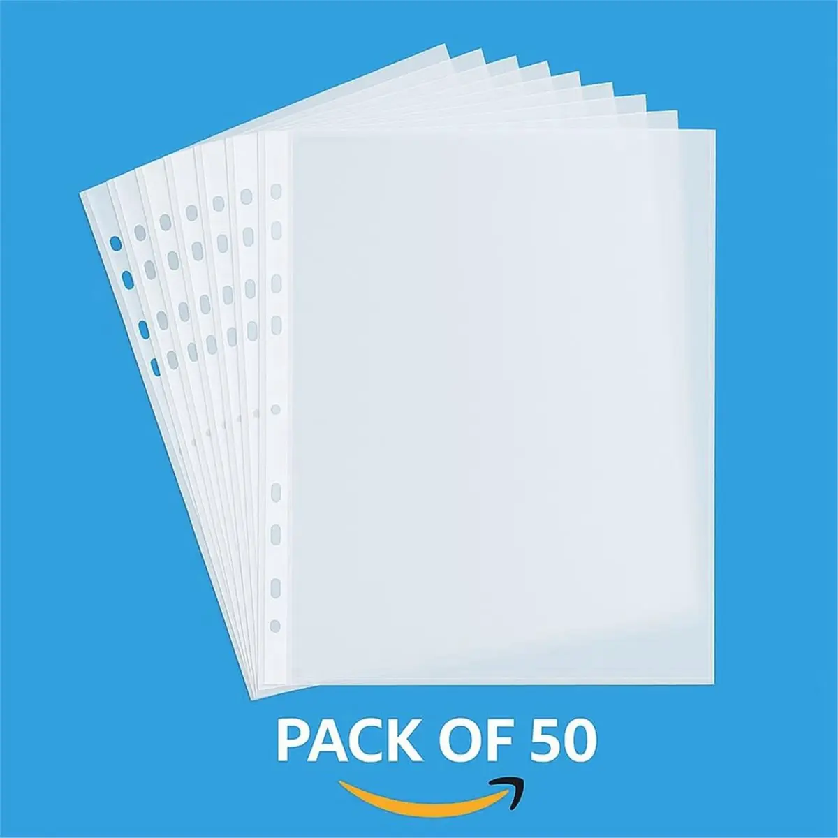STOCK-A4Ring Binder Protectors,Plastic Punch Folders Filing Wallets Sleeves Document Wallet for Students Teachers Stationery