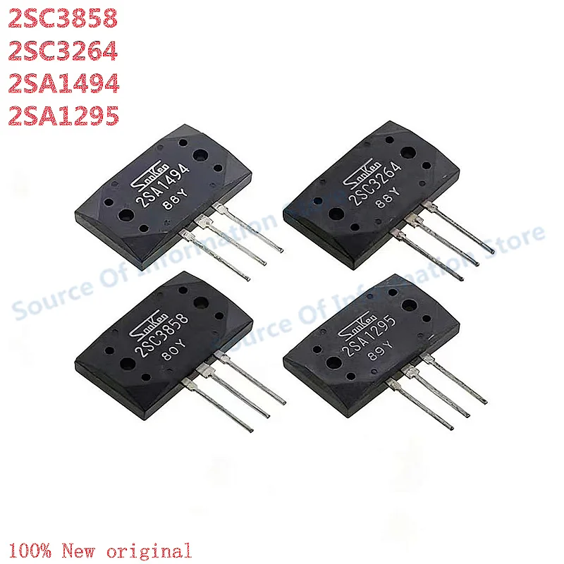 

2SA1494/1295, 2SC3858/3264 Bipolar Junction Transistors (BJTs) High-Power Audiophile-Grade Transistors 100% New