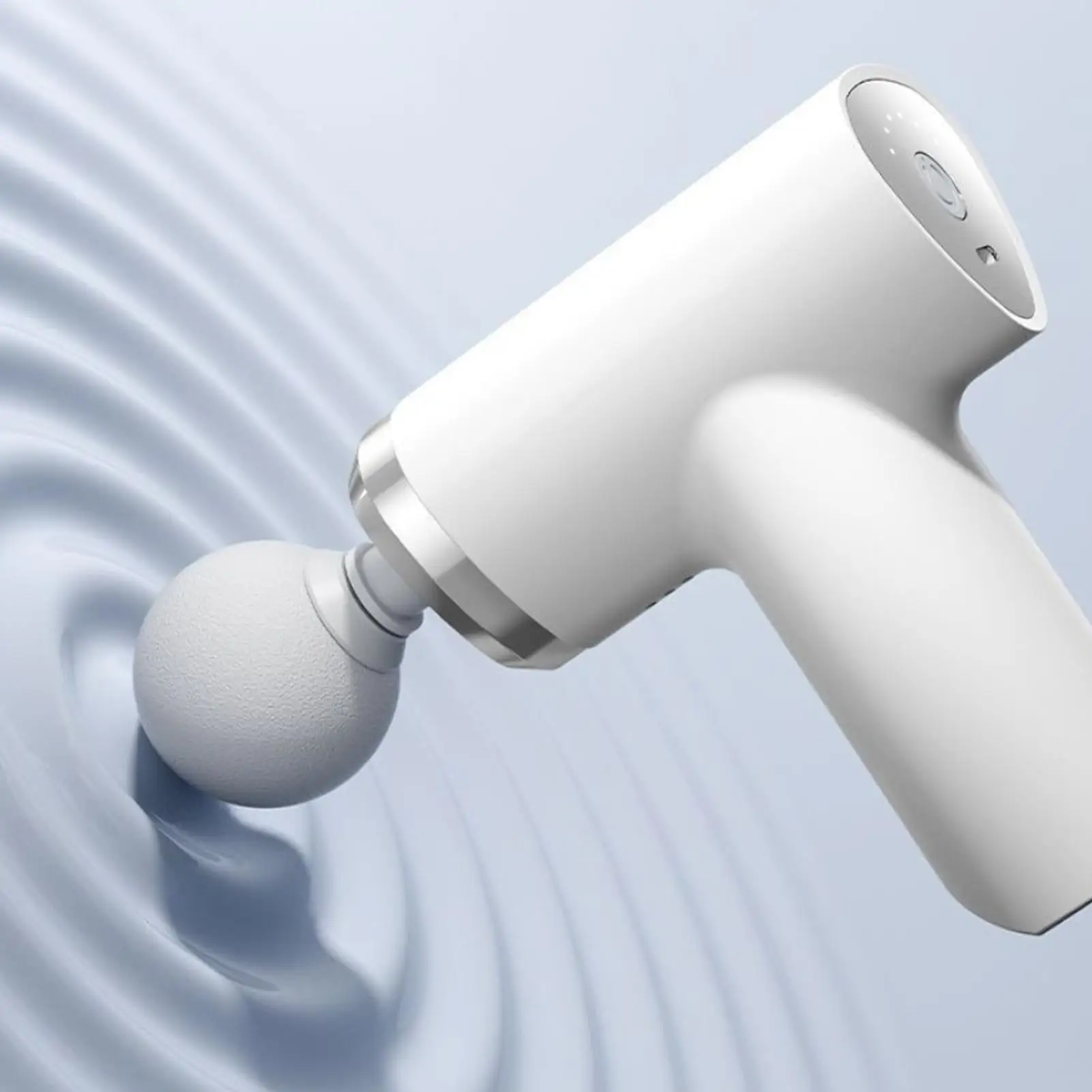 Four Heads Replaceable Electric Body Massager Compact Portable Design Relieve Muscle Tension For Daily Rest In Office Household