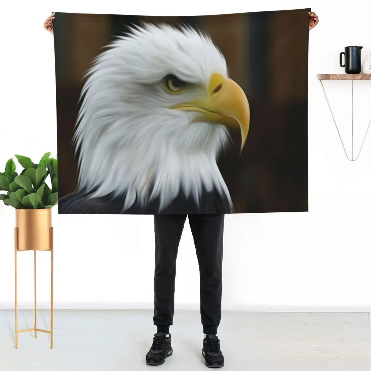 Bald Eagle Painting Throw Blanket Designers Single Sofa Quilt Sofa Quilt blankets ands Blankets