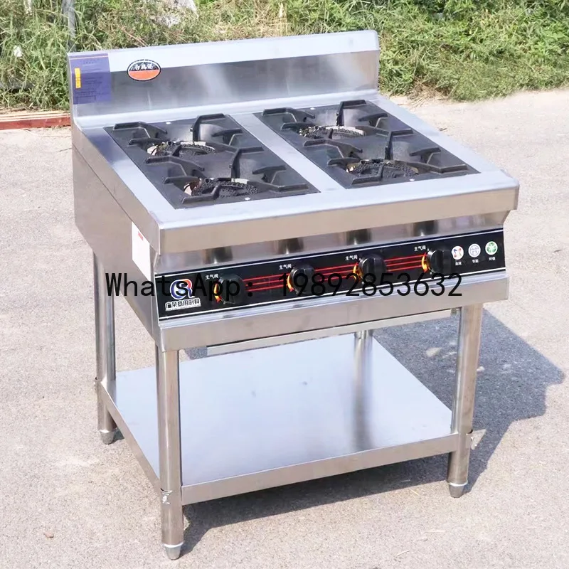 X-13  Stove Commercial Energy-saving Four-six-eight Multi-eye Gas Clay Pot Stove Rice Noodle Stainless Steel Gas Special Stove