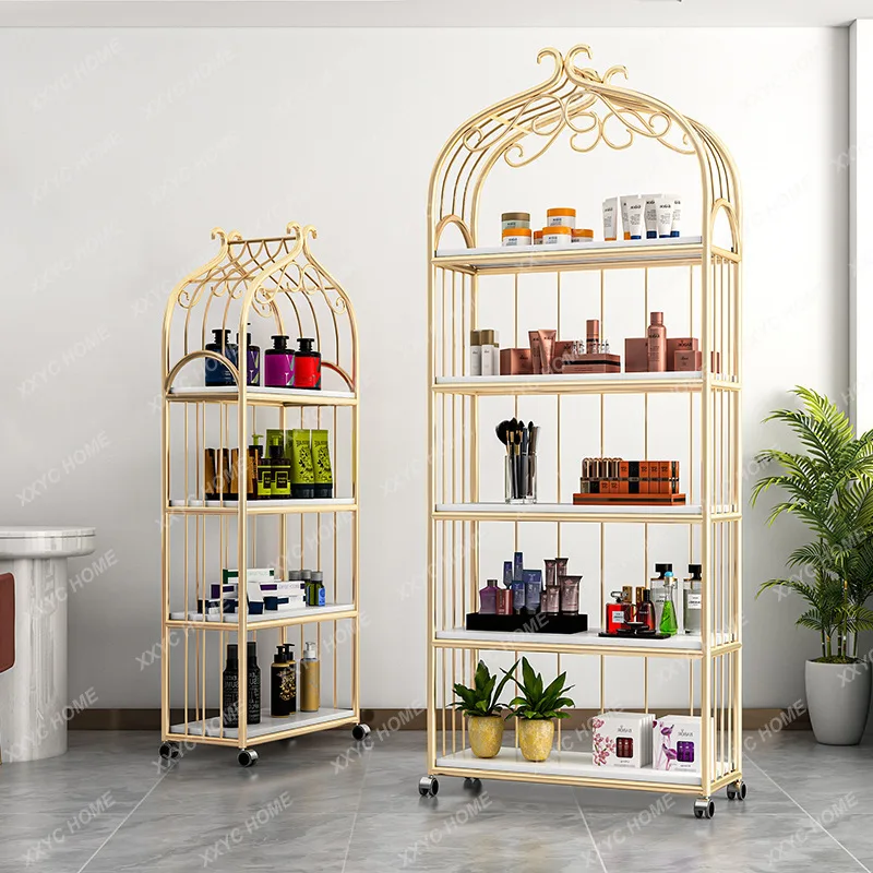 A Nail Salon Nail Polish Shelf Display Shelf Cosmetics Shelf