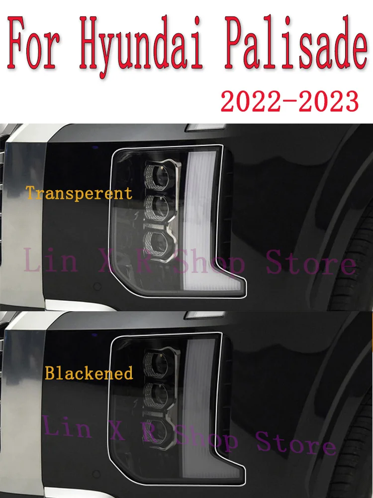 

For Hyundai Palisade （2022 2023） Car Exterior Headlight Anti-scratch Front Lamp Tint TPU Protective Film Repair Accessories