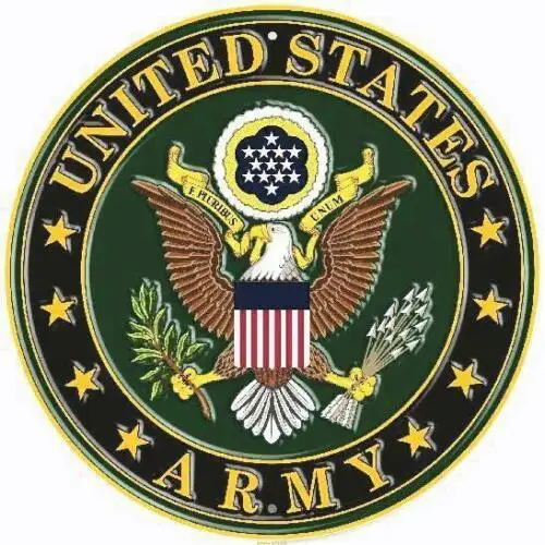 Американская армия США 12 дюймов круглый металлический знак тисненый патриотический домашний декор для стен