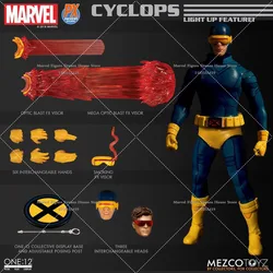 In magazzino originale scala 1/12 da collezione Marvel X-Men Cyclops 6 pollici Action Figure Set completo di giocattoli modello con illuminazione a LED limite PX