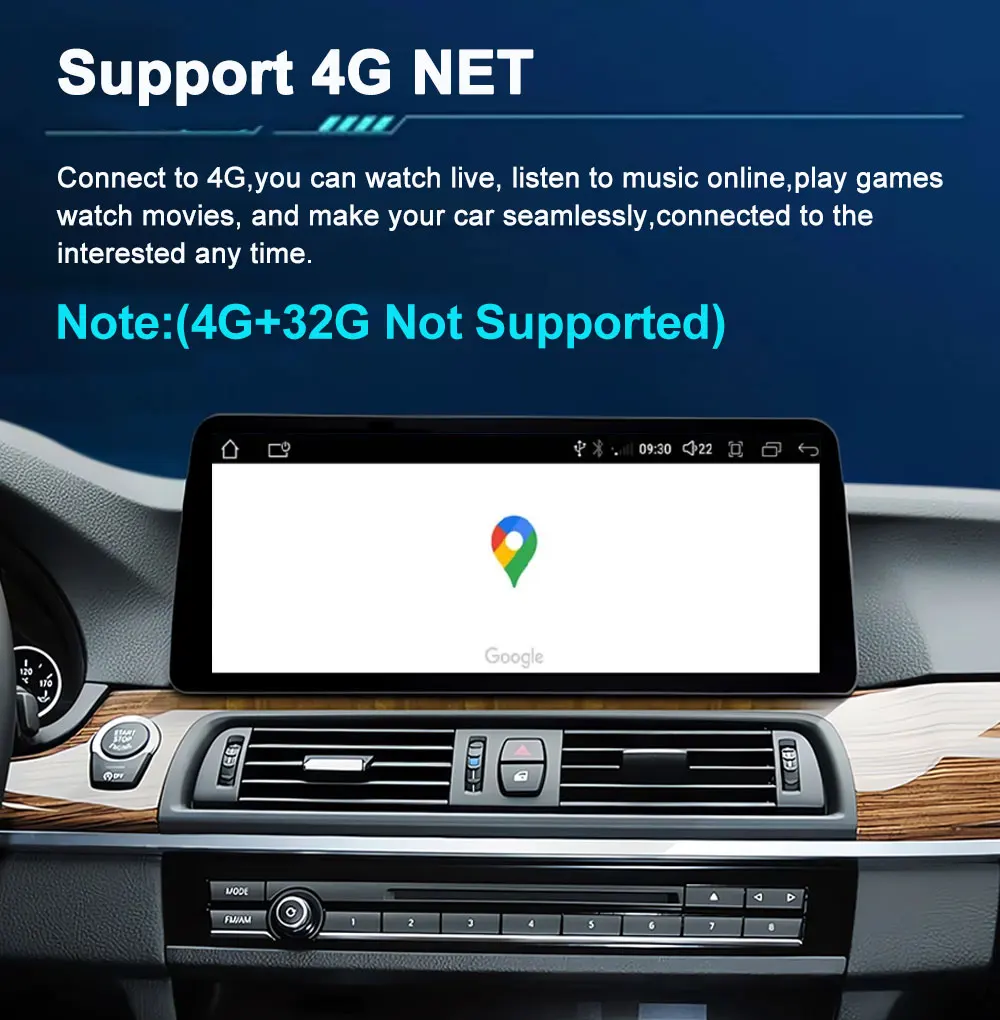 12.3 inch Wireless Carplay Android for BMW 5 Series F10 F11 CIC NBT Car Radio GPS Navigation Head Unit GPS Multimedia Player