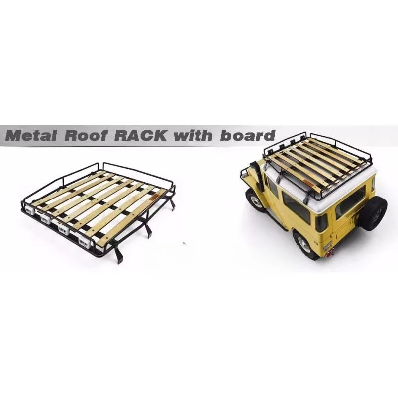 Metal Roof Rack With Board for RC4WD 1/10 G2 Cruiser/FJ40