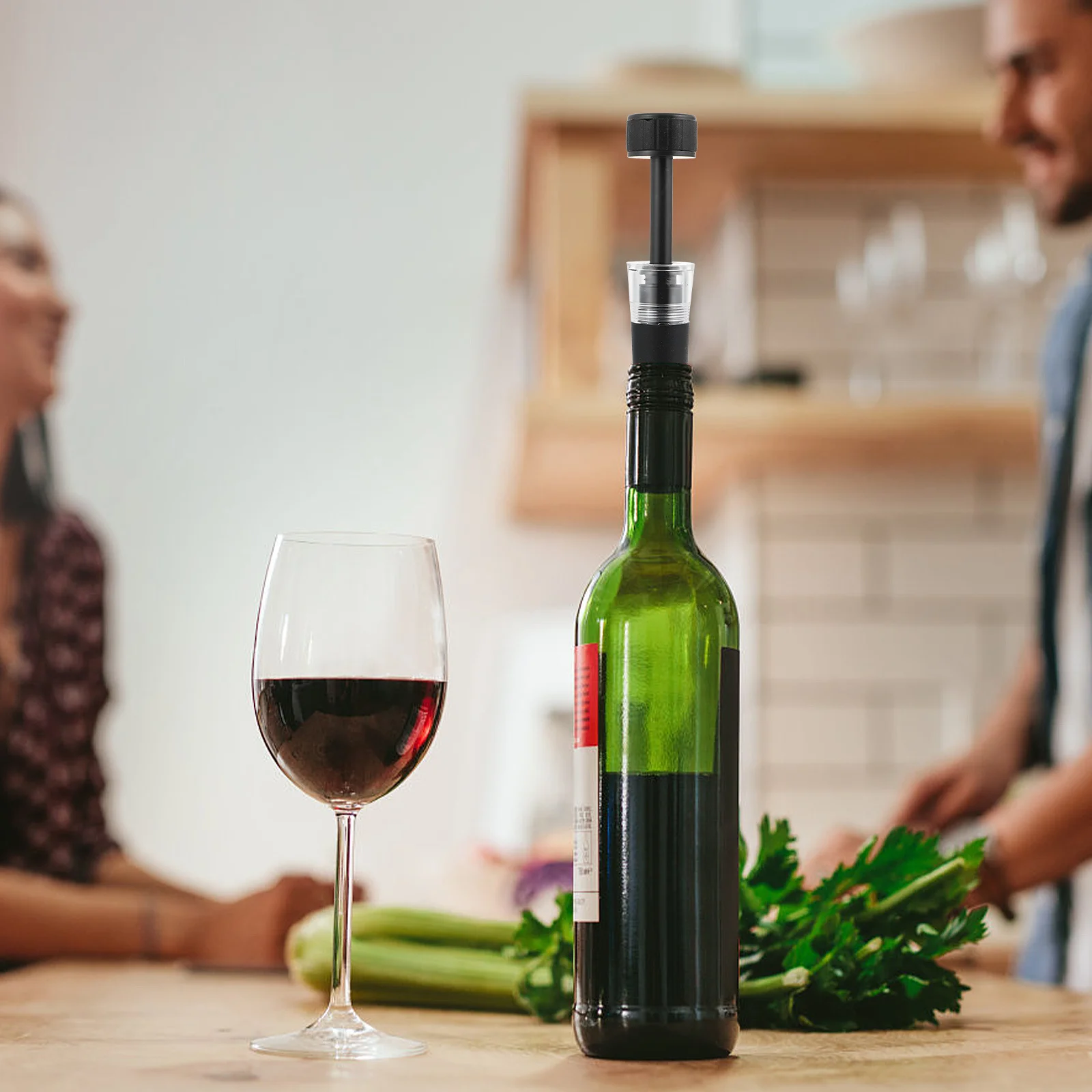 

2Pcs Vacuum Wine Stopper with Airtight Seal Technology Reusable Bottle Saver for Home Bar Or Restaurant Long-Lasting Freshness