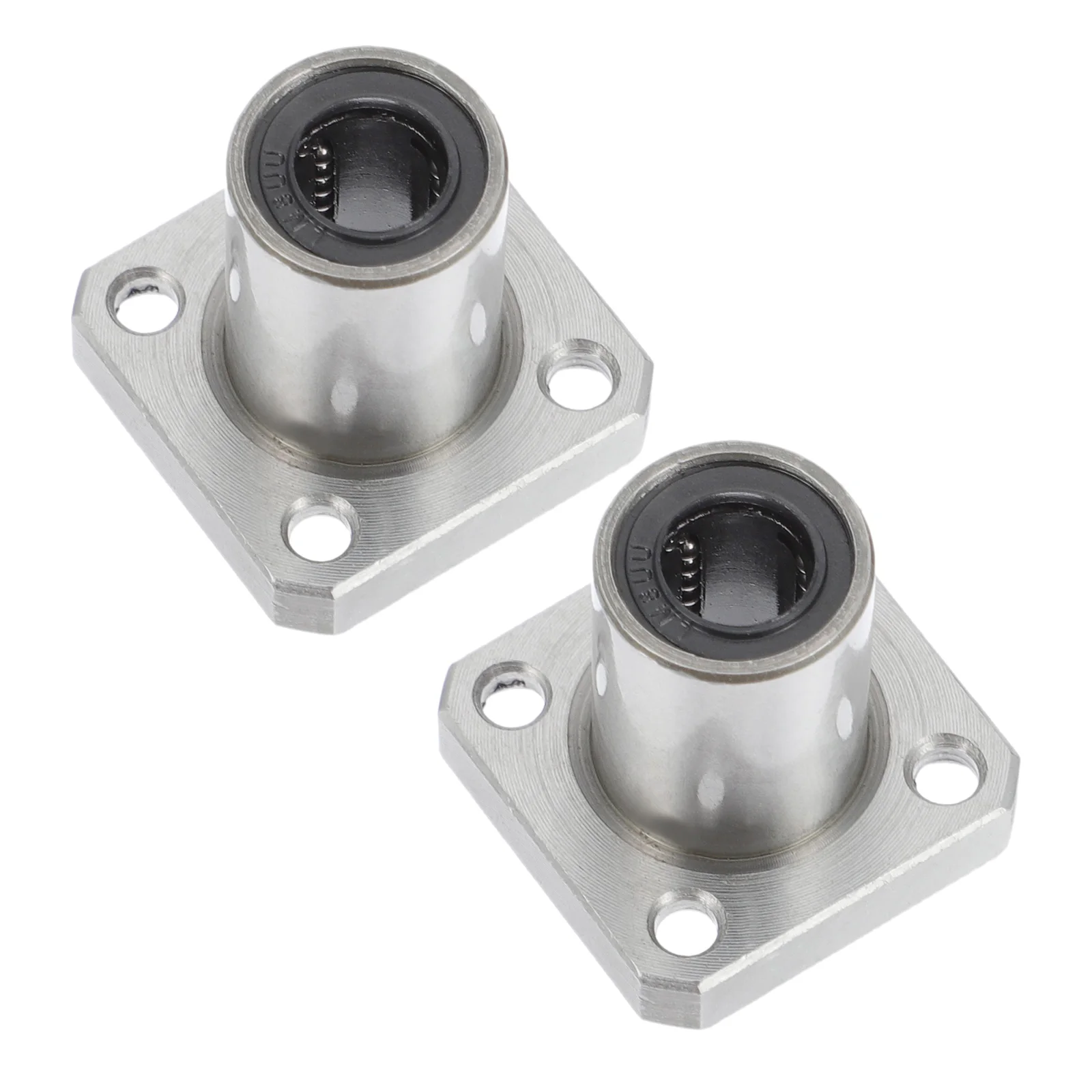 

2Pcs Flange Bearing Linear Ball Bearings for 3D Printer Nickel Plated Steel High Load Long Stroke Hardware
