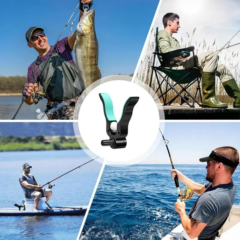 Fishing Pole Support Rack Pulley Type Fishing Gear Accessories Pole Holder For Bank Fishing Aluminum Alloy For Fishing Lovers