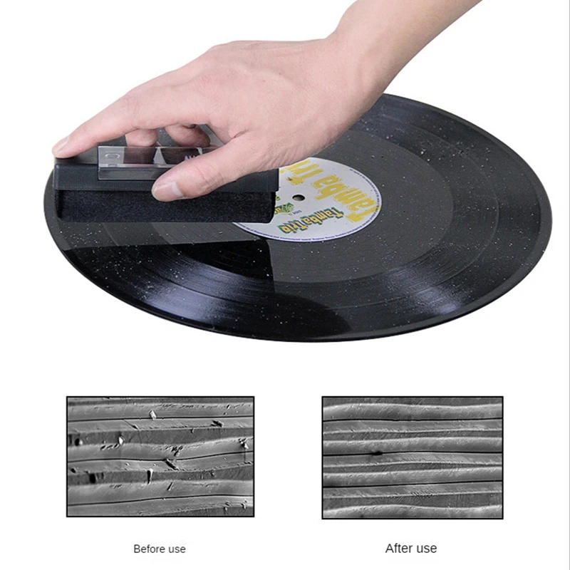 2Pcs Cleaning Brush Dust-Remover Dust-Remover-Brush Turntables Cleaning Kit For Vinyl Record Player