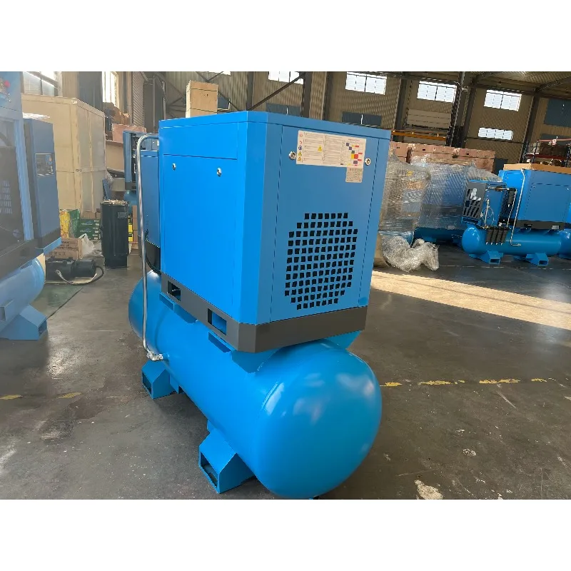 Customized 4in1 Integrated Rotary Screw Air Compressor 7.5kW 10HP 11kW 8bar 10bar Gas Compressors For Glass Laser Sandblasting M