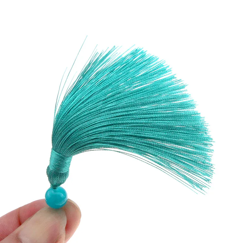 3-15Pcs 7cm Hanging Rope Silk Tassel Fringe For DIY Crafts Key Chain Earring Hooks Pendant Jewelry Making Supplies Accessories