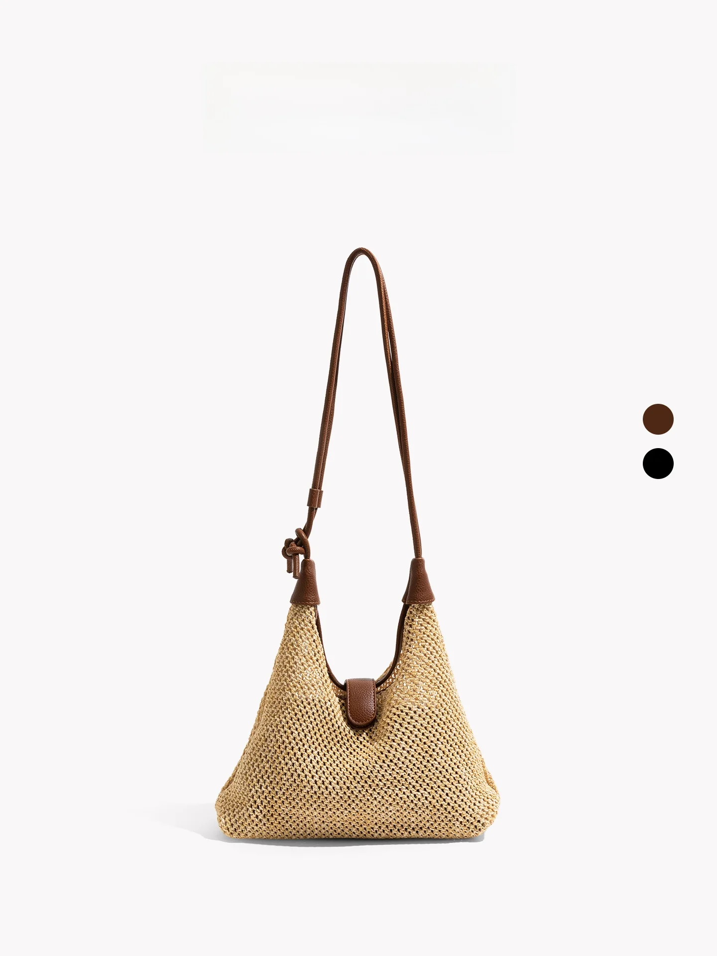 

Large Capacity Straw Woven Tote Bag Orange Girl Summer 2026 Beach Vacation Shoulder Crossbody Bag Soft Handle Magnetic Buckle