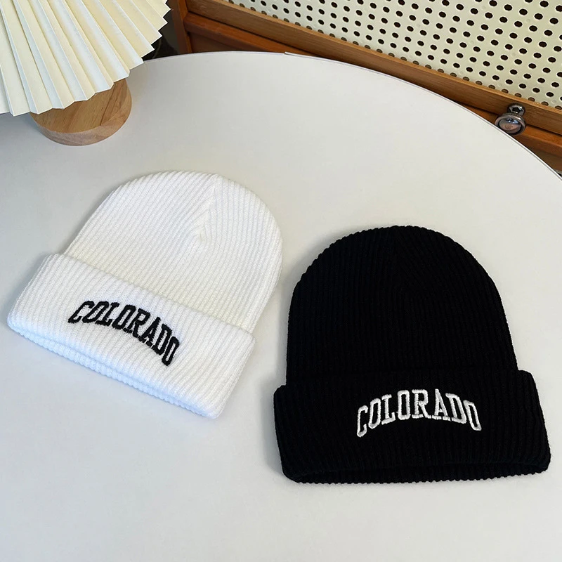 Chapéus de inverno para unissex gorros de malha sólida bonito chapéu senhora outono feminino gorro bonés mais quente masculino casual boné
