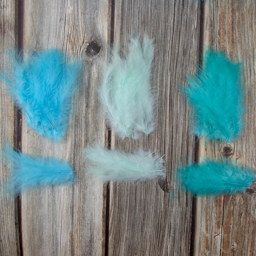 50 100 قطعة مارابو يطير ربط المواد تركيا الريش مارابو بلوماس ملحقات للتزيين Diy بها بنفسك حلم الماسك مجوهرات الحرف اليدوية