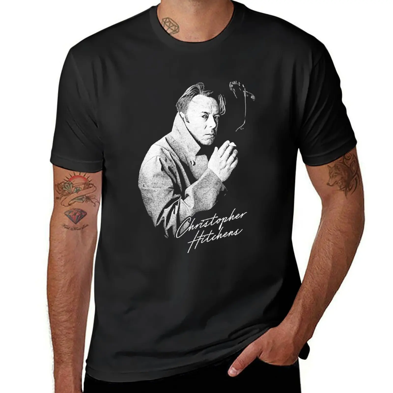 Christopher Hitchens Retro Style Fan Design T-Shirt korean fashion Short sleeve tee aesthetic clothes oversized t shirt men