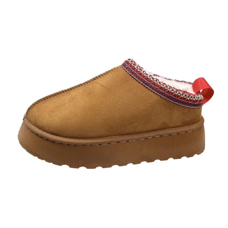 Winter runde Zehen dicke Sohlen warm bequem/Samt Damenschuhe neue lässige rutsch feste verschleiß feste modische kurze Stiefel – Detail 12