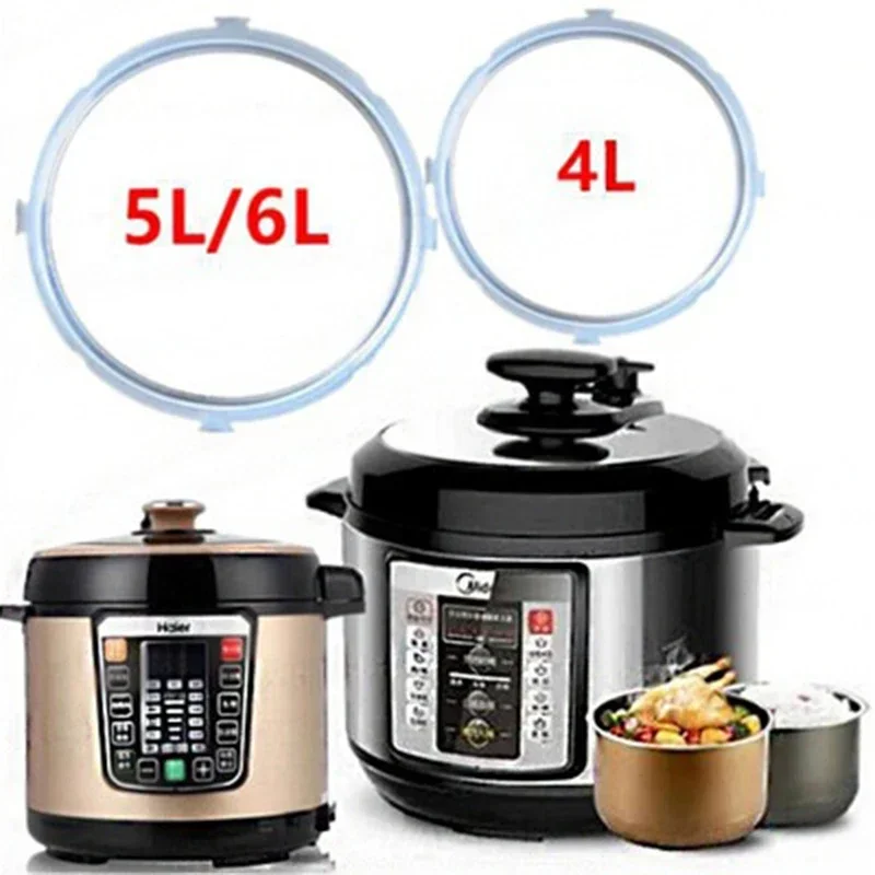 4/5/6L Electric Pressure Cooker Silicone Sealing Ring Kitchen Rice Cooking Pot Replacement Rubber Ring Circle ( No Pot )