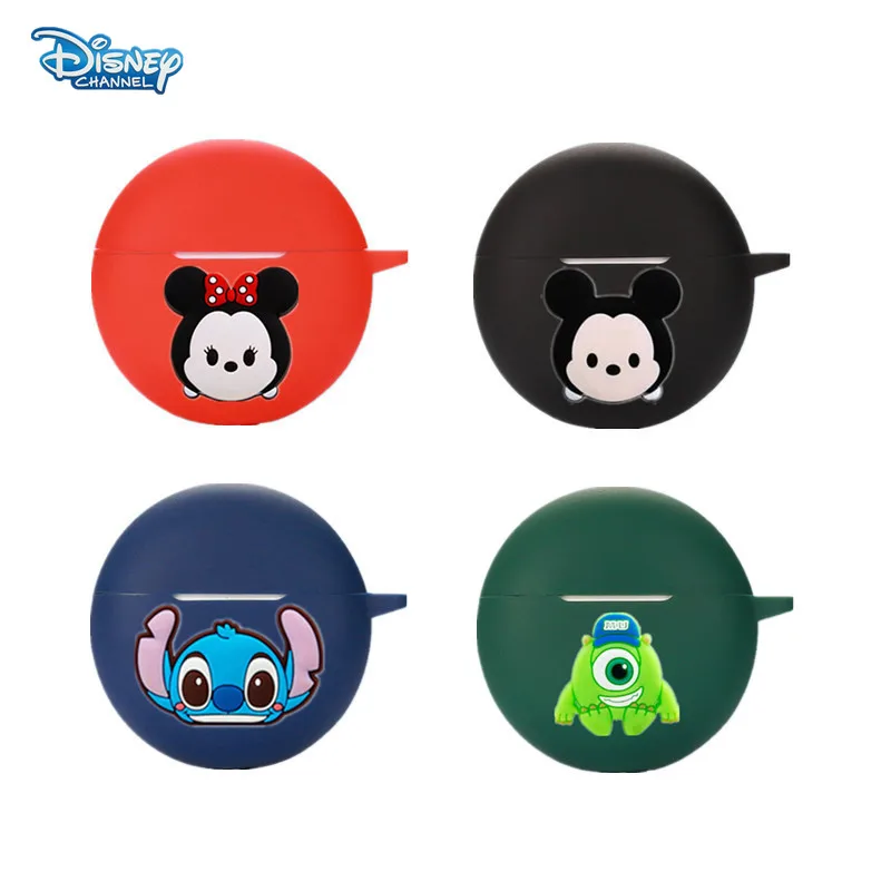 Cartoon Disney Earphone Case Cover For OPPO Enco Air 2i Silicone Blutooth Earbuds Charging Box Protective Shell With Hook