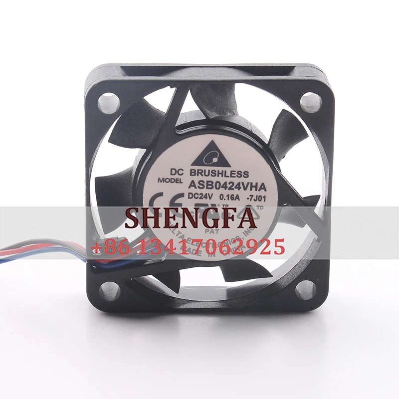 

Delta ASB0424VHA-7J01 12V 48V DC 24V 0.16A AC EC 4010 40X40X10MM 4CM Printer Inverter Double Ball Bearing Miniature Cooling Fan