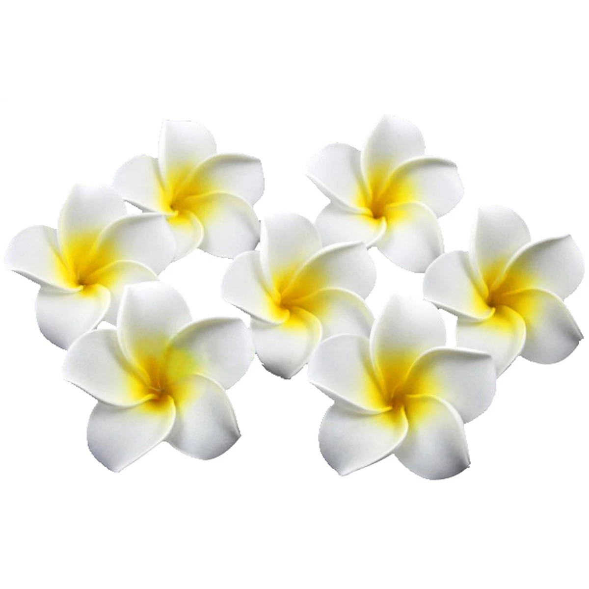 100pcs 6CM Plumeria Hawaiian Frangipani Flower For Wedding Party Wedding Foam Decoration Flowersation PE foam flower wedding