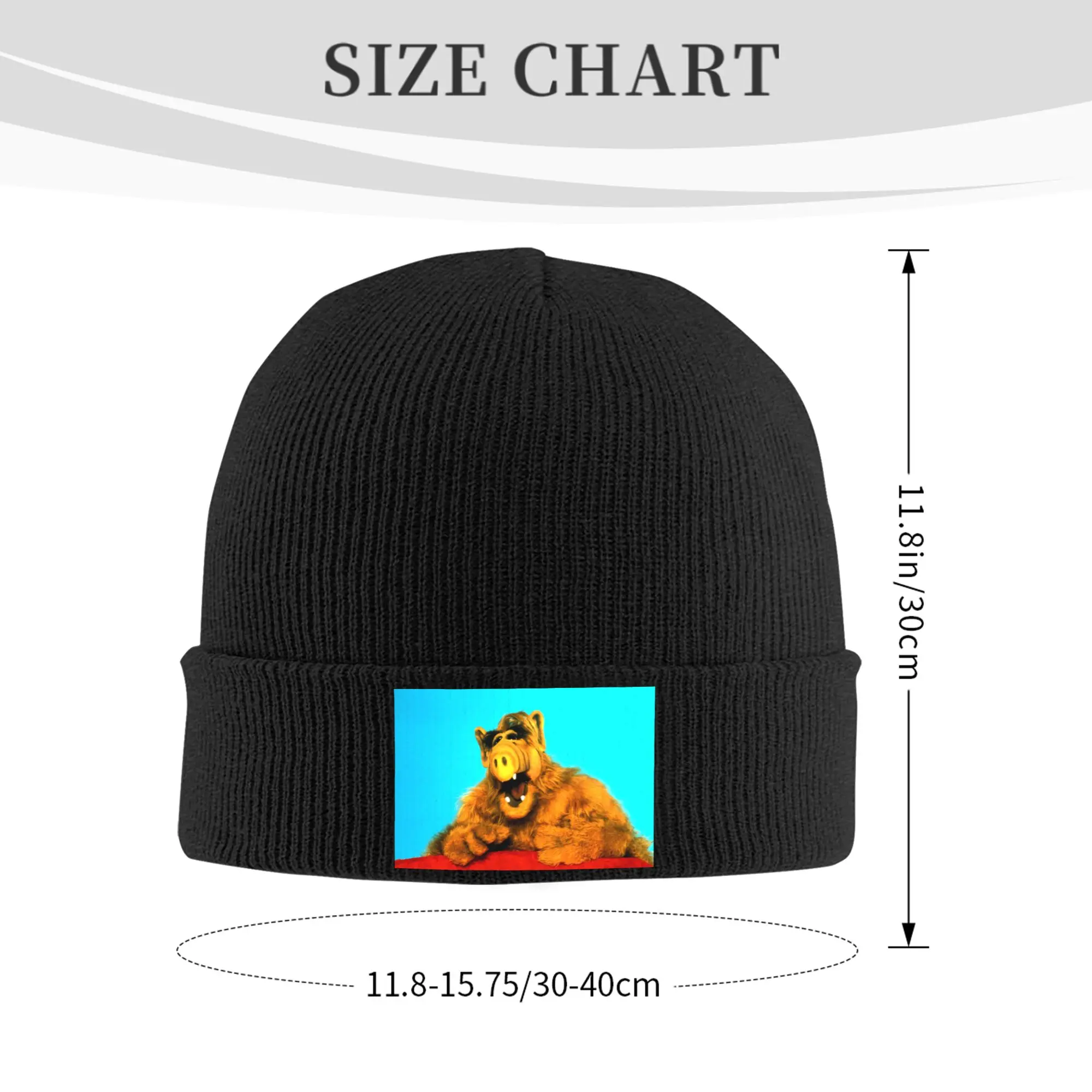 Alf Skullies Beanies Caps Unisex Winter Warm Knitted Hat Adult Alien Life Form Sci Fi Tv Show Bonnet Hats Outdoor Ski Cap