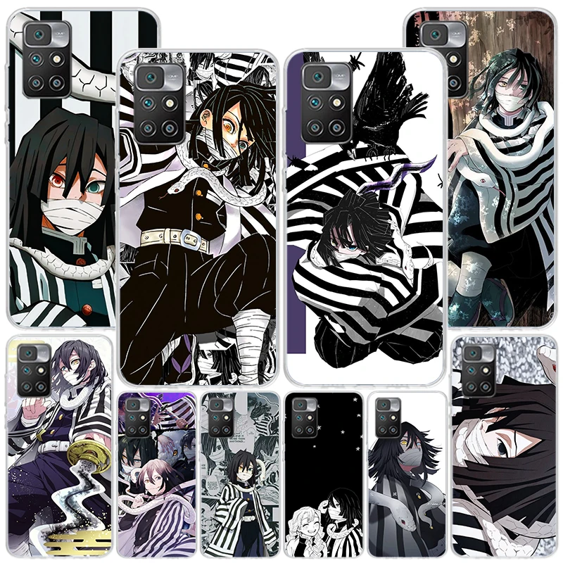 Demon Slayer Iguro Obanai Phone Case For Xiaomi Redmi 12 12C 10 10C 10A 9 9A 9C 9T 8 8A 7 7A 6 Pro 6A K70 K60 K40 K20 S2 Print C