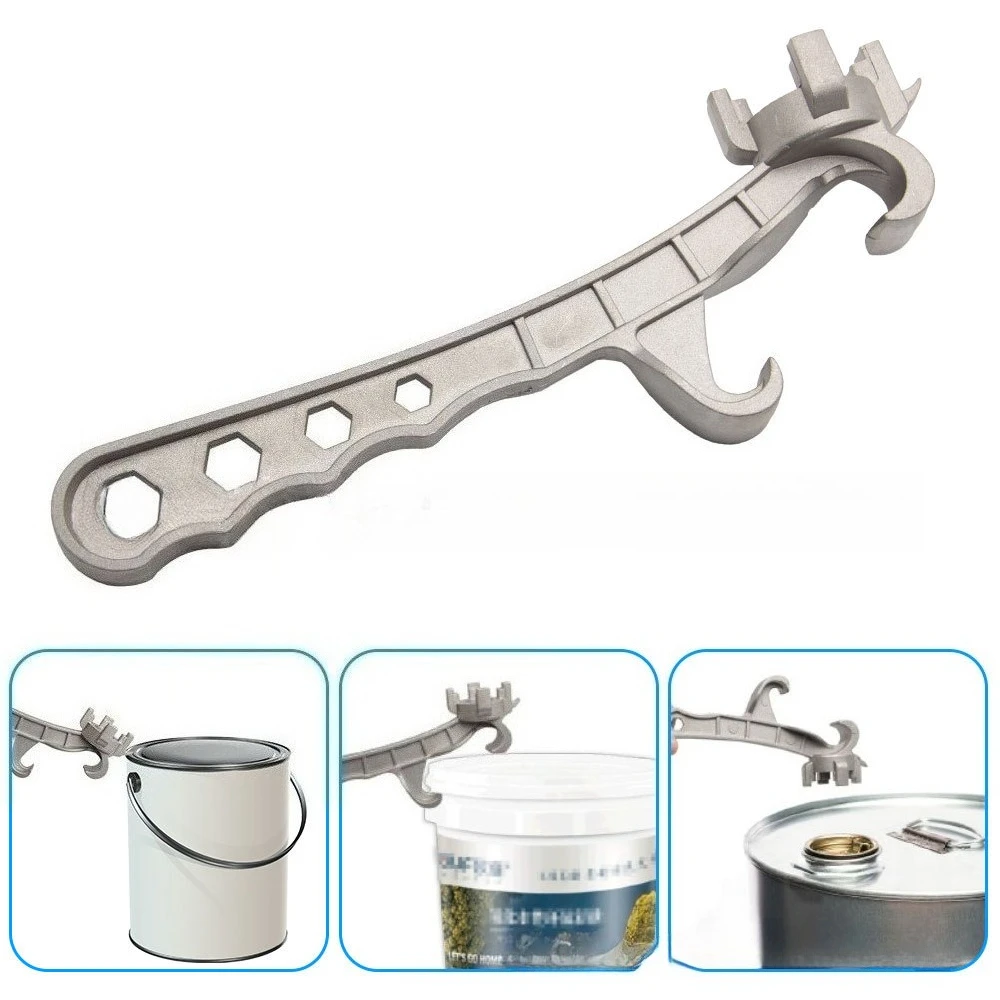 

Aluminum Alloy Lid Opener Multifunctional Wrench Effortless Bucket Opening Maintenance Tool