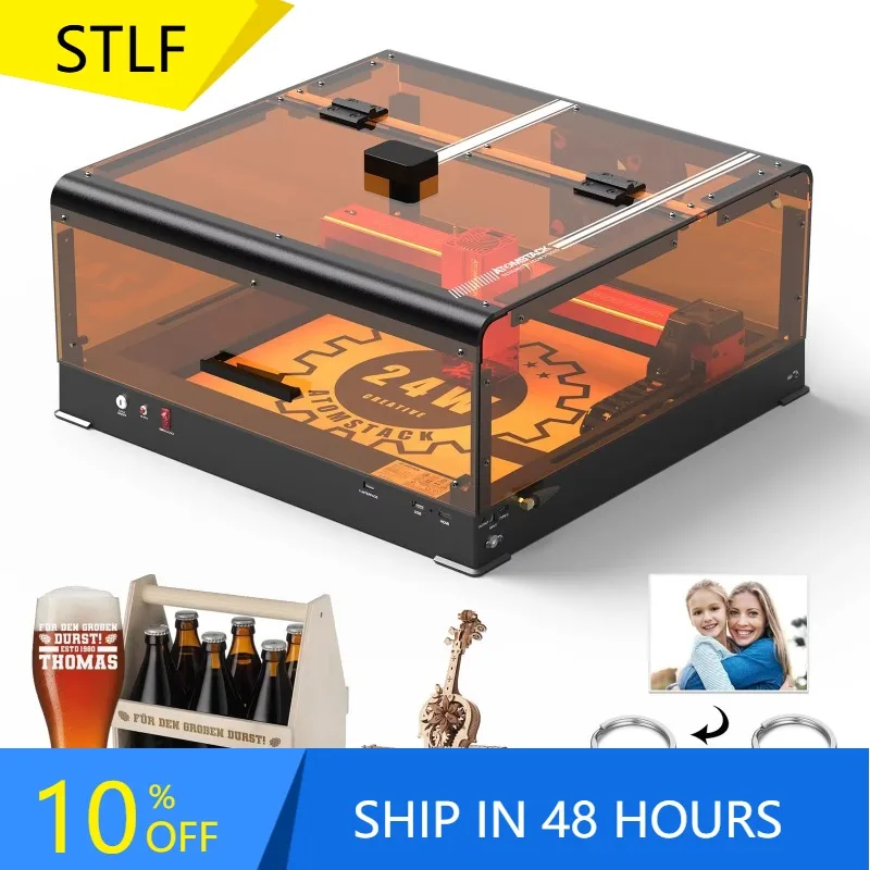 

Xiangyin All-in-One DIY CNC Safety Cutter Engraver With B3 Box Pinpoint A24 Ultra 24W Optical Engraving M