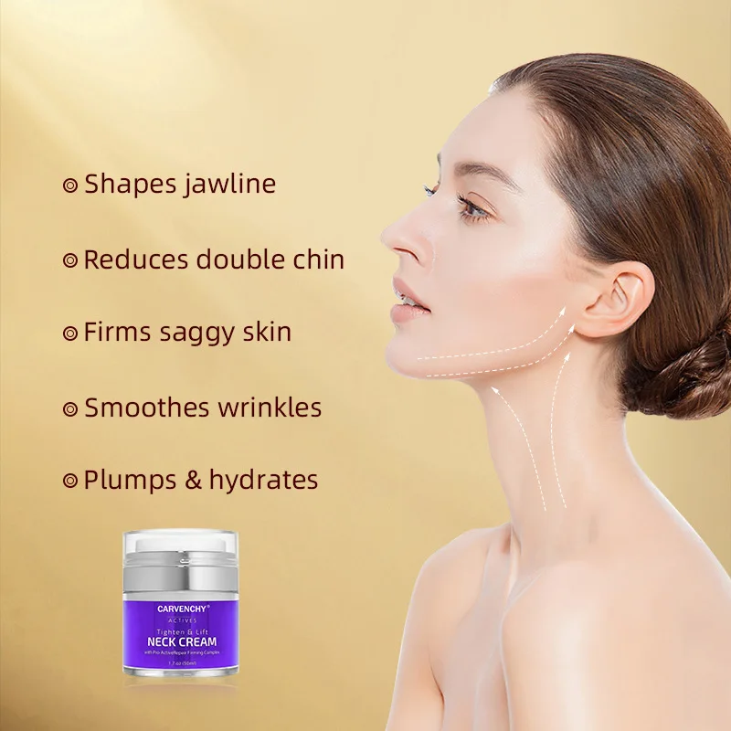 

Крем для подтяжки шеи подтягивает морщины, устраняет тон кожи и подтягивает шею.