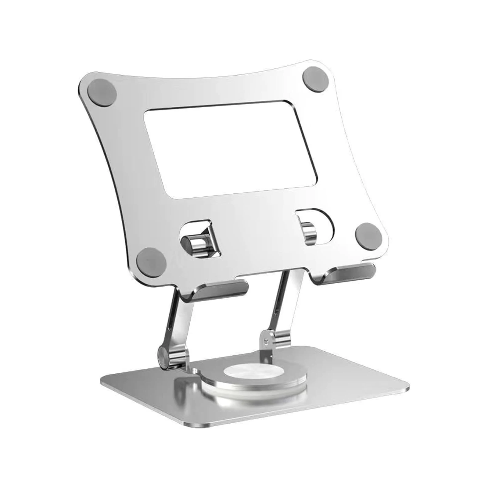 Portable Laptop Stand Foldable 360 Rotatable Aluminum Adjustable Cooling Bracket Ergonomic Desk Holder for Notebook Computer