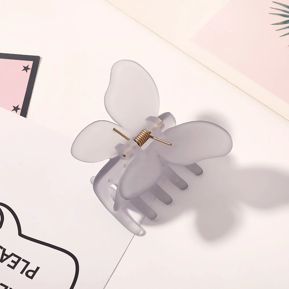 Frauen Kleine Schmetterling Haar Klaue Acryl Klaue Clip Mädchen Süße Haarnadel Krabben Haar Clips Chic Haar Clip Mode Haar Zubehör – Detail 35