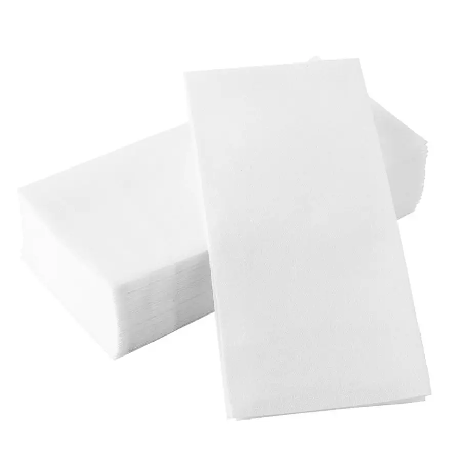 

200 Elegant LinenFeel Disposable Guest Napkins, ClothLike Soft, Absorbent and Durable Paper Towels for Bathroom, Kitchen, Partie