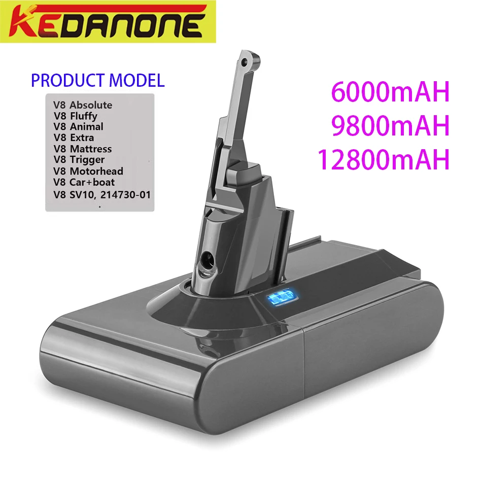 

V8 6000mAh/9800mAh/12800mAh ForDyson 21.6 Volts Lithium Bbattry Vacuum Cleaner Battery Rechargeable Power Tool