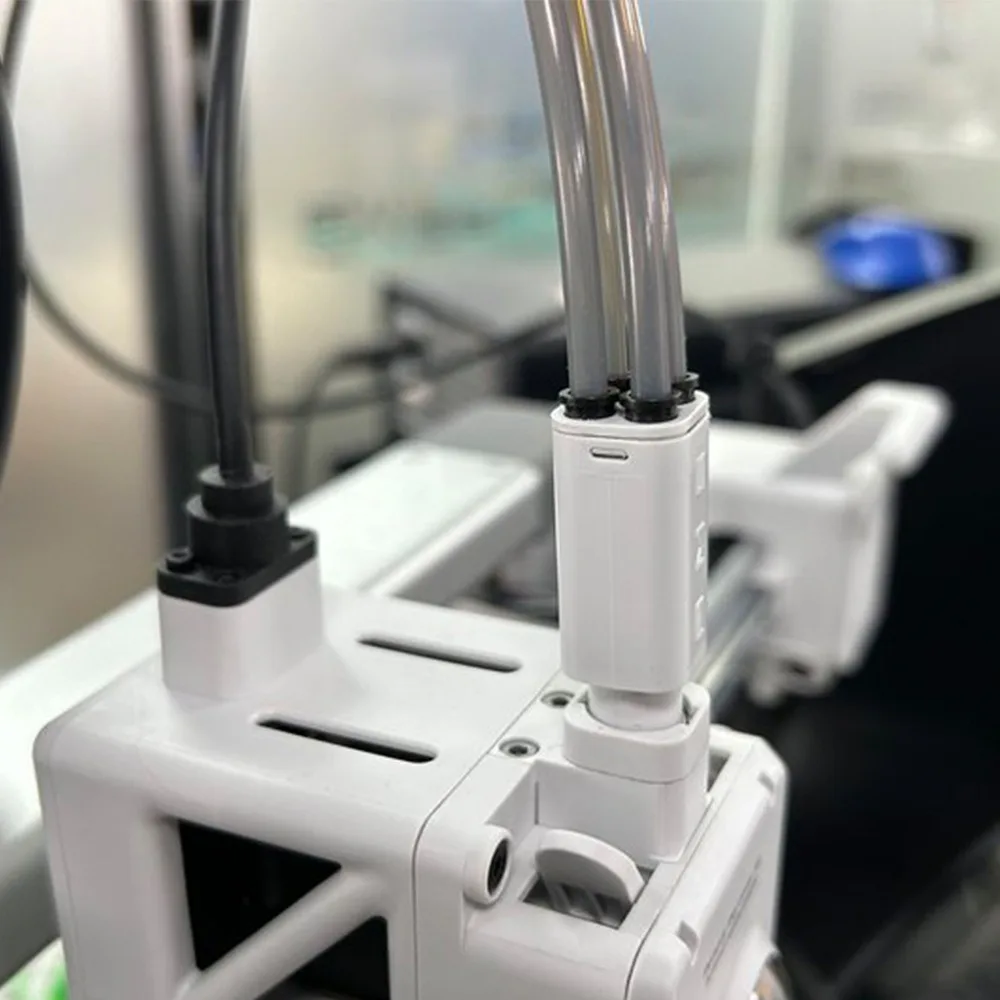 Verbessert für BambuLab AMS Creality: PTFE-Schlauch mit niedrigem Widerstand für sternförmige Materialien, 4 mm Außendurchmesser, Teflon, ultra-glatter Durchfluss für 3D-Drucker – Detail 6