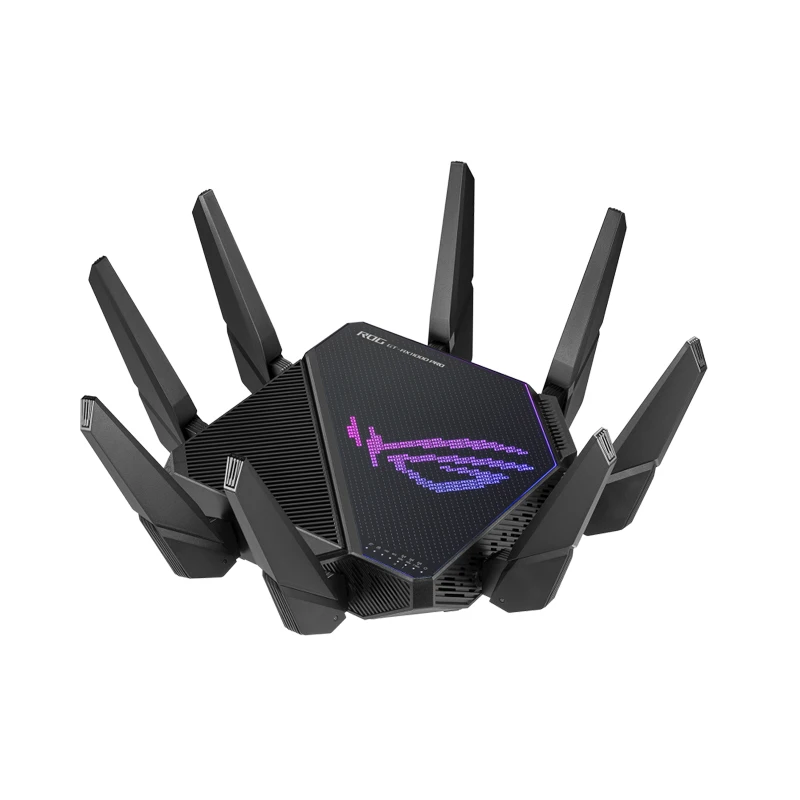 ASUS GT-AX11000 PRO Tri-Band WiFi 6 Gaming Router World's First 1x10G & 1x2.5G WAN / LAN Gaming Port DFS 2G Quad-Core Processor