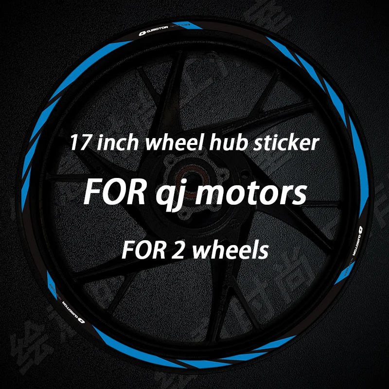 Motorcycle Rim Wheel Hub Sticker Decals Reflective Accessories For QJMOTOR  QJ MOTORS 600RS  450 350 550S 250