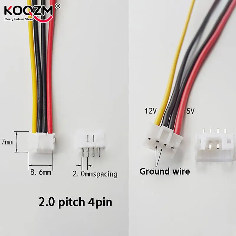 PH 2.0mm Mini 4Pin FDD Floppy To 15Pin SATA Female Adapter Converter Power Leads Cable Cord Wire For ITX PC Power Supply Cable