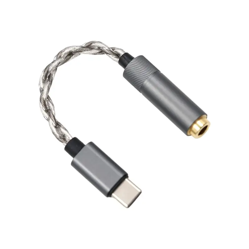 Hot-Type C Headphone Adapter CX31993 32Bit 384Khz Audio Decoding Cable Type C To 4.4Mm DAC Amp Adapter