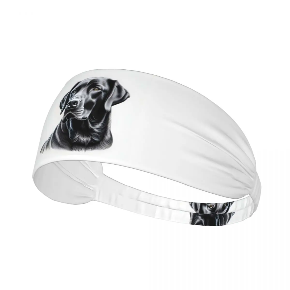 

Изготовленная на заказ черная повязка для лабрадора для мужчин и женщин, быстросохнущая спортивная повязка для тренажерного зала, йоги, бега