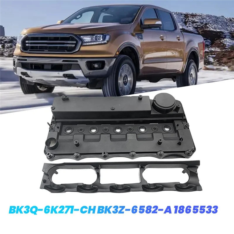 

AEE5-Engine Cylinder Head Valve Cover BK3Q-6K271-CH BK3Z-6582-A 1865533 For Ford Ranger 2012-2021 3.2 Camshaft Rocker Cover
