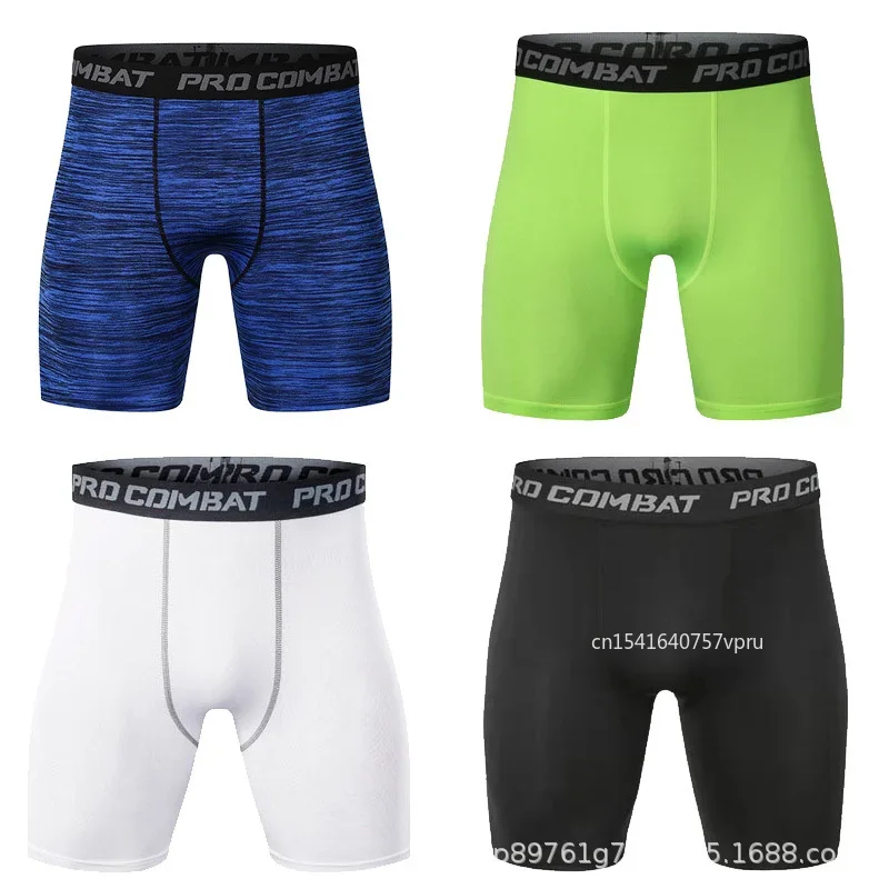 Pantalones cortos de compresión para hombre, pantalones cortos deportivos, ropa interior, pantalones de chándal, Boxers de secado rápido para Fitness