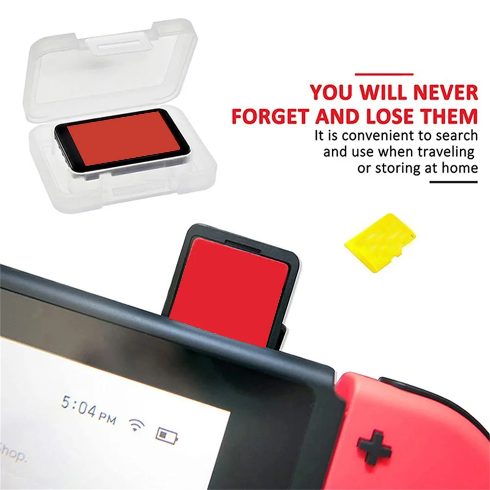 Per Switch Lite Scatola portaoggetti per carte da gioco OLED Custodia da viaggio sottile per cartucce di gioco Mini Slim Nintendo Switch Memoria TF SD Card