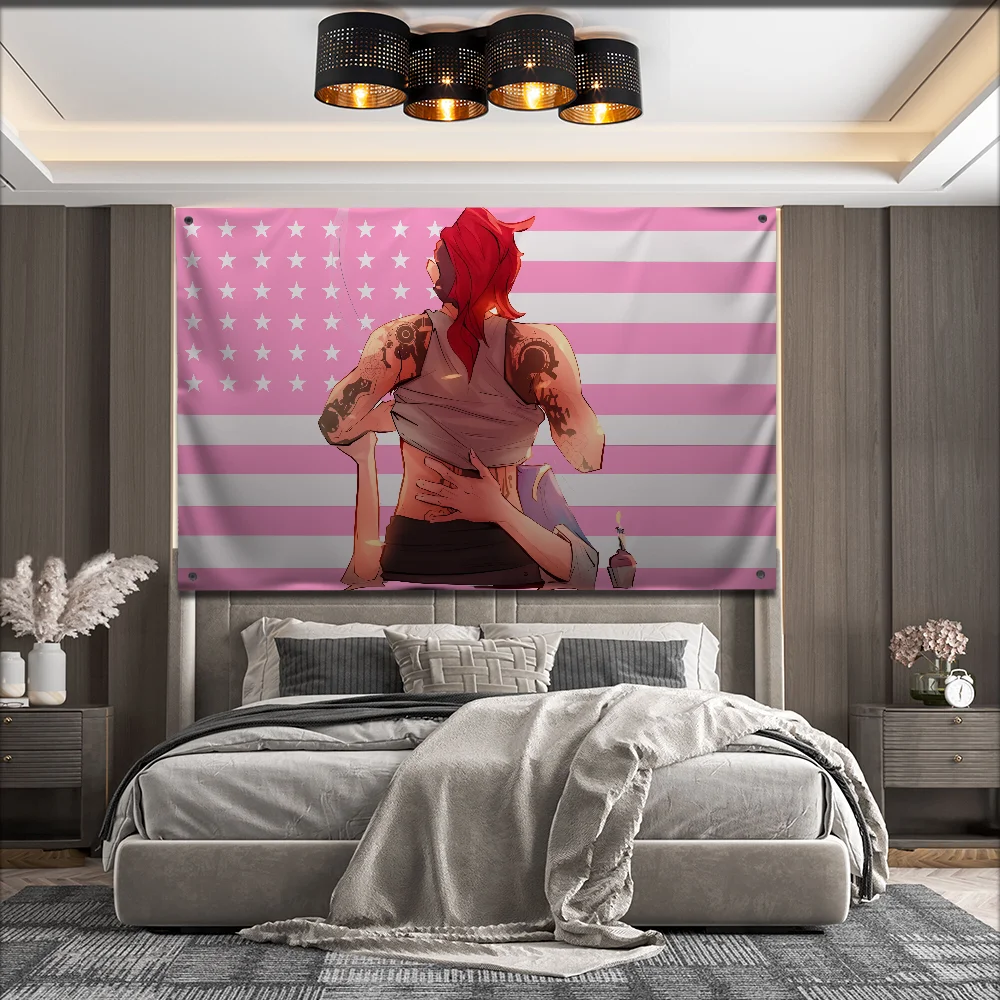 America USA Arcane Vi C-Caitlyn Flag For Garden Flags Party Living Room Home Balcony Wall Decor Banner Bedroom Tapestry Outdoor