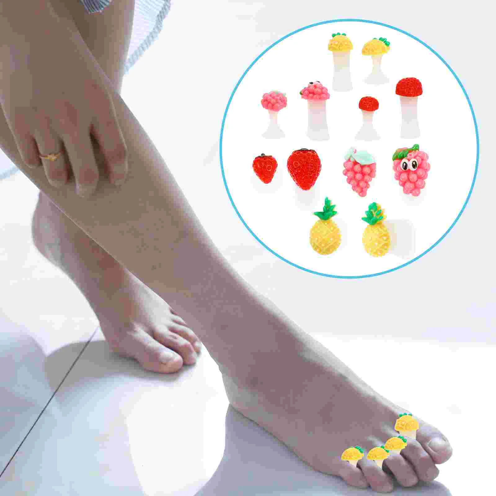 

24pcs Nail Toe Separator Pedicure Tools Eco Friendly Silicone Reusable 3 SetsPack Separates Toes Prevents Smudges Nail