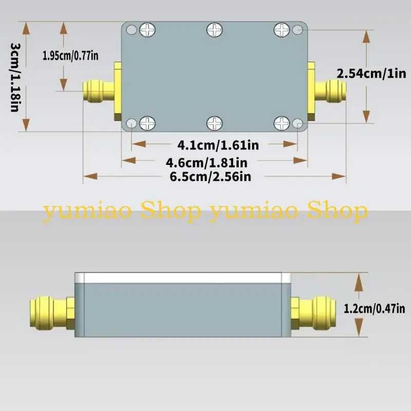 587B 10MHz-6GHz 10DB 30DB 20DB 40DB Gains Alto Amplificadores Flatoresce